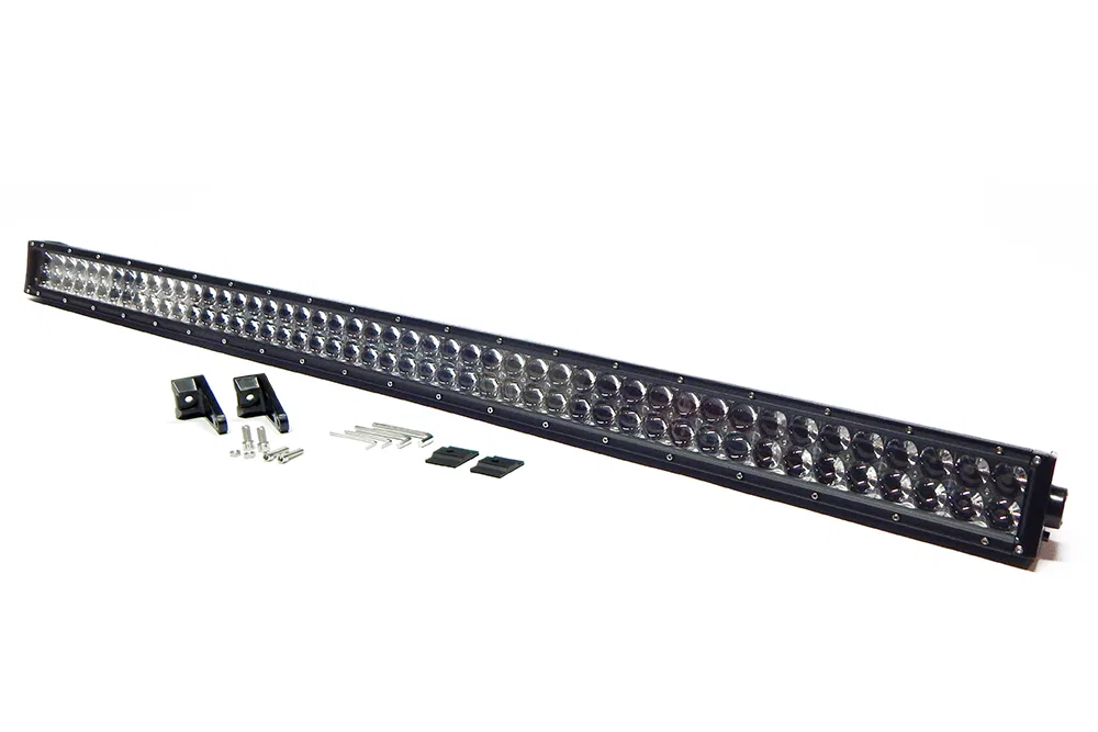 72050 – SOUTHERN TRU Light Bar, LED 50 Inch Length 96 Clear LED 3 Watt Bulbs 288 Watt/ 24 Amp Draw Dual Row 8 Degree ...